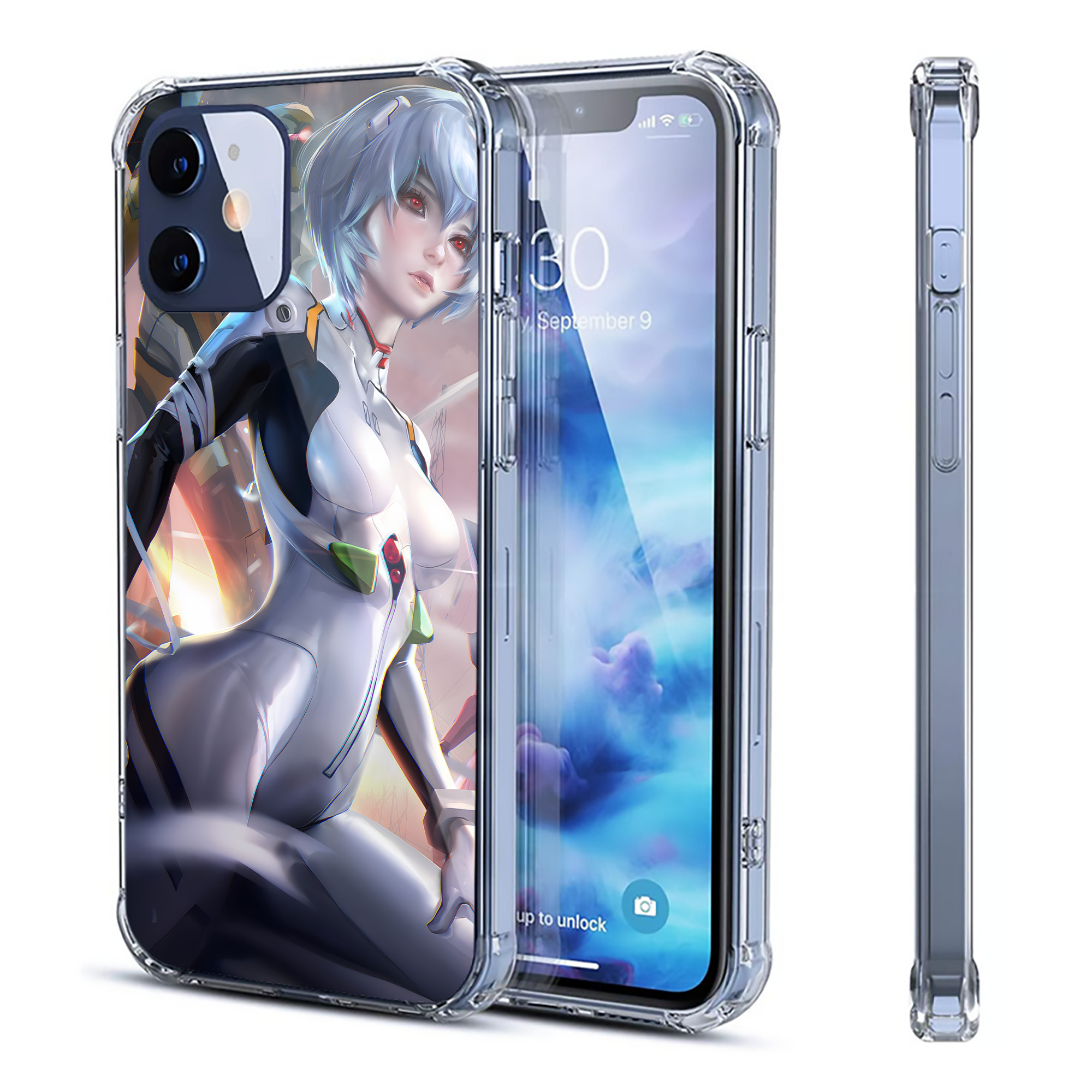 （画像用） EVA 新世紀エヴァンゲリオン 【iPhone 12シリーズ対応】透明スマホケース（クリアソフトケース）